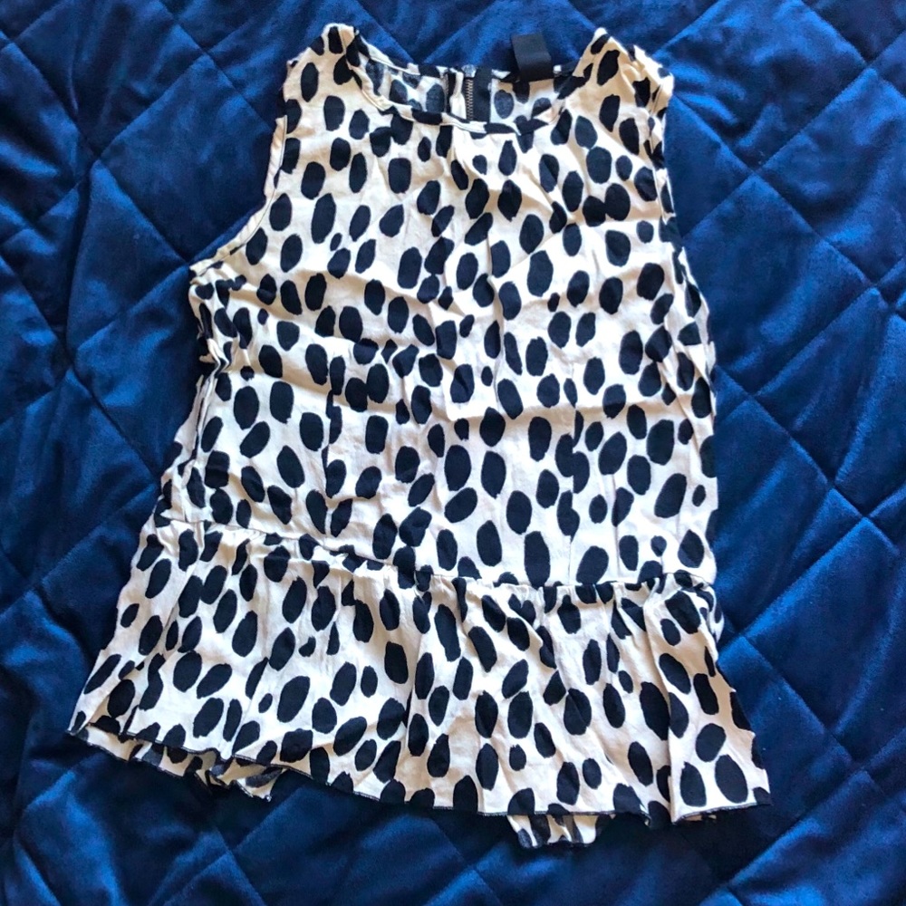 h&m peplum blouse